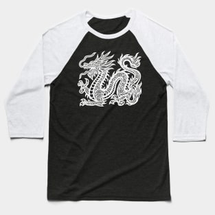 White Dragon Baseball T-Shirt